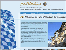 Tablet Screenshot of hotel-wittelsbach.com